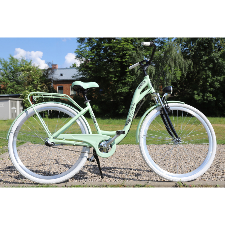Dámsky retro bicykel 28" Lavida 3-prevodový Hliníkový mätová